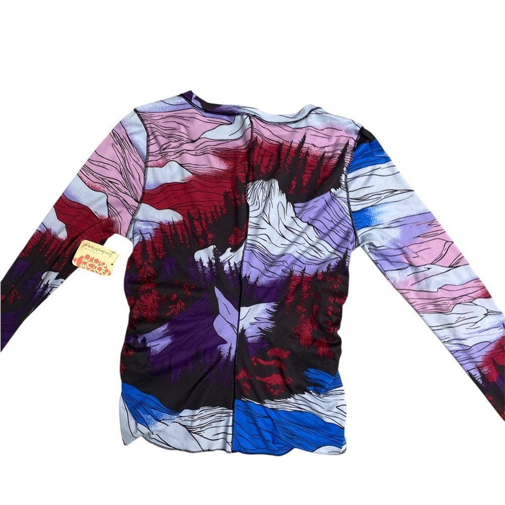 FP Movement by Free People Right On Run Multicolor Graphic Long Sleeve Tee - Picture 3 of 9